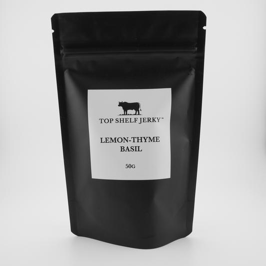 Lemon Thyme Basil Beef Jerky - Top Shelf Jerky