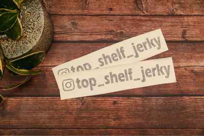 Top Shelf Jerky Decal Sticker - Top Shelf Jerky